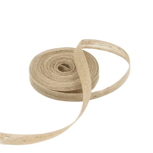 10 m Vintage-Jute-Band aus natürlicher Jute, Rolle für Hochzeit, Bonboniere, Thema Garten, Geschenk, DIY-Dekoration, verschiedene Breiten (Jute, 1,5 cm) von C.X.Y.