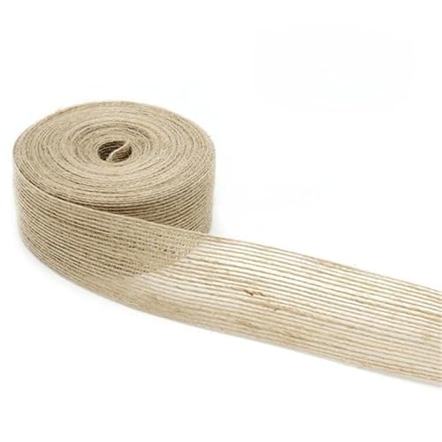 10 m Vintage-Jute-Band aus natürlicher Jute, Rolle für Hochzeit, Bonboniere, Thema Garten, Geschenk, DIY-Dekoration, verschiedene Breiten (Jute, 3,8 cm) von C.X.Y.
