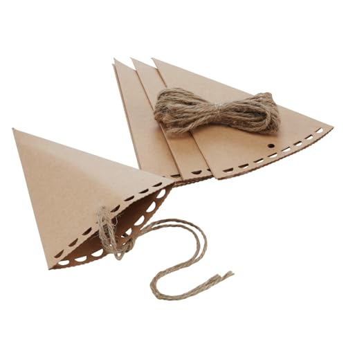 100 Stück fertige Zapfen für Reis Blütenblätter Hochzeit Thema Naturkarton Kraftpapier Hanfseil 100 Stück fertige Zapfen für Reis Blütenblätter Hochzeit Thema Naturkarton Kraftpapier Hanfseil von C.X.Y.