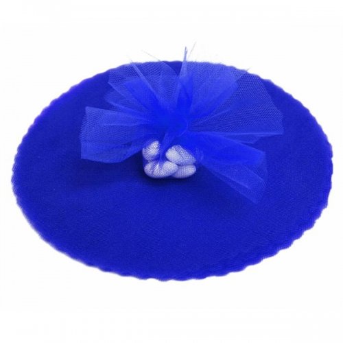 100 runde Stücke aus Organza-Stoff für Geschenkverpackungen Kornblumenblau von C.X.Y.