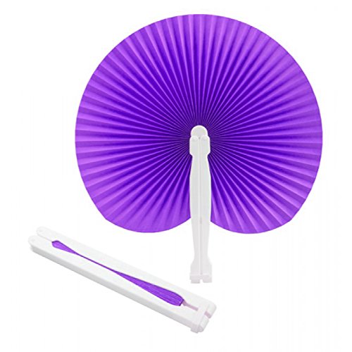30 Stück Handfächer in verschiedenen Farben aus Kunststoff und Papier, als Bonbonniere oder Platzschild violett 30 Stück Handfächer in verschiedenen Farben aus Kunststoff und Papier, als Bonbonniere oder Platzschild violett von C.X.Y.