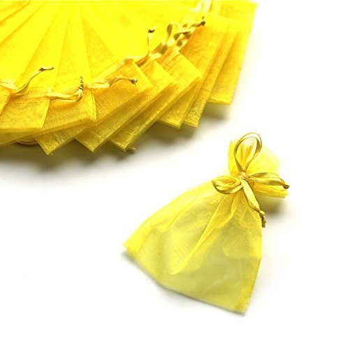 Säckchen aus Organza, 7 x 9 cm, 100 Stück, für Hochzeitsmandeln und Gastgeschenke gelb Säckchen aus Organza, 7 x 9 cm, 100 Stück, für Hochzeitsmandeln und Gastgeschenke gelb von C.X.Y.