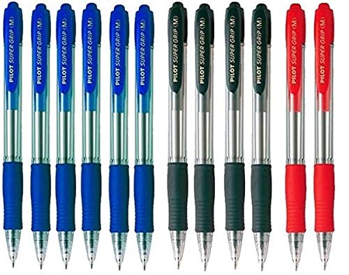 Kugelschreiber Pilot Supergrip 12er Pack (6 x blau, 4 x schwarz, 2 x rot) von C.arge
