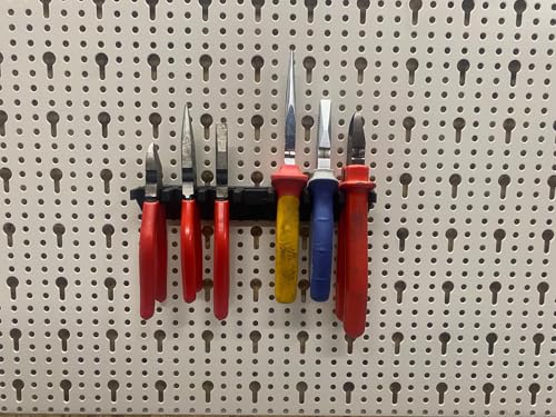 C3E Schraubendreher und Zangen Halterung für Tegometall Lochwand - Schwarz, Kunststoff, Werkzughalter von C3E