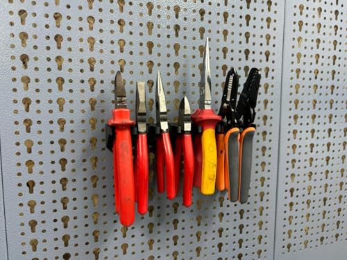 C3E Zange Halterung passend für Küpper Lochwand und Eurolochung 45 mm Eurolochwand wie Tegometall Kreher und Ondis Systemhalter Lochwand Zubehör für Zangen (Zange 22) von C3E