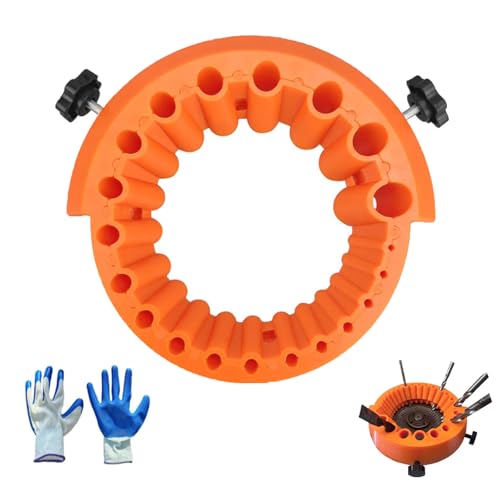 Bohrerschärfer Werkzeug, Handheld Drill bit Bohrer schleifgerät, Polierhilfswerkzeuge mit Mehreren Spezifikationen, für Bohrer von 2 bis 13mm und 115mm und 125mm Schleifmaschine(Orange) von CAAGGMM