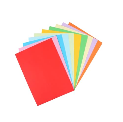 CABAX Farbiges Kopierpapier, A4, 21 x 30 cm, zum Basteln, Dekorieren, blanko, 10 Farben für Bastelarbeiten, 50 Blatt CABAX Farbiges Kopierpapier, A4, 21 x 30 cm, zum Basteln, Dekorieren, blanko, 10 Farben für Bastelarbeiten, 50 Blatt von CABAX