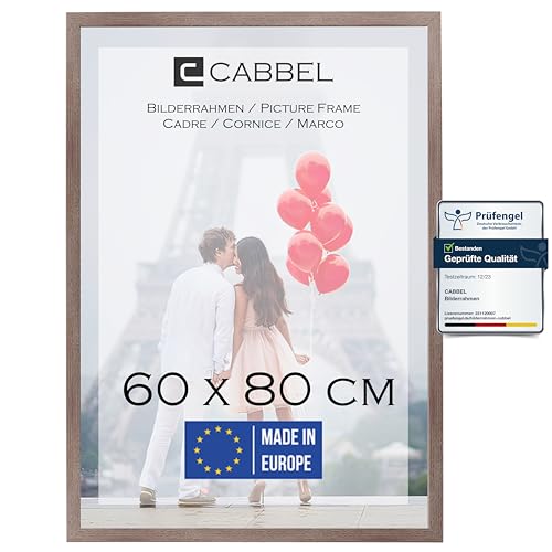 CABBEL 1x Bilderrahmen 60x80 cm Eiche Dunkel Rahmen 1-Pack | Dokumentenrahmen, Collage, Poster | MDF Holz-Posterrahmen Acrylglas | Picture Frame, Puzzlerahmen, Bilder, Fotorahmen zum Aufhängen CABBEL 1x Bilderrahmen 60x80 cm Eiche Dunkel Rahmen 1-Pack | Dokumentenrahmen, Collage, Poster | MDF Holz-Posterrahmen Acrylglas | Picture Frame, Puzzlerahmen, Bilder, Fotorahmen zum Aufhängen von CABBEL