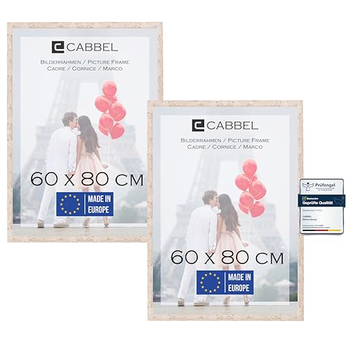 CABBEL 2x Bilderrahmen 60x80 cm Birke Rahmen 2-Pack | Dokumentenrahmen, Collage, Poster | MDF Holz-Posterrahmen Acrylglas | Picture Frame, Puzzlerahmen, Bilder, Fotorahmen zum Aufhängen CABBEL 2x Bilderrahmen 60x80 cm Birke Rahmen 2-Pack | Dokumentenrahmen, Collage, Poster | MDF Holz-Posterrahmen Acrylglas | Picture Frame, Puzzlerahmen, Bilder, Fotorahmen zum Aufhängen von CABBEL