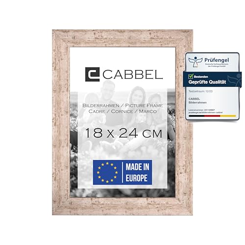 CABBEL Bilderrahmen 18x24 cm, Birke, stabiles MDF-Holz Rahmen, bruchsicherem Plexi-Glas, zum Aufhängen & Aufstellen, ideal für Fotos/Bilder/Collage CABBEL Bilderrahmen 18x24 cm, Birke, stabiles MDF-Holz Rahmen, bruchsicherem Plexi-Glas, zum Aufhängen & Aufstellen, ideal für Fotos/Bilder/Collage von CABBEL