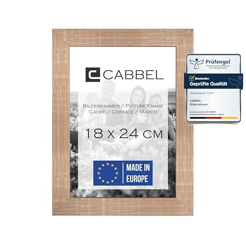 CABBEL Bilderrahmen 18x24 cm, Mokka, stabiles MDF-Holz Rahmen, bruchsicherem Plexi-Glas, zum Aufhängen & Aufstellen, ideal für Fotos/Bilder/Collage CABBEL Bilderrahmen 18x24 cm, Mokka, stabiles MDF-Holz Rahmen, bruchsicherem Plexi-Glas, zum Aufhängen & Aufstellen, ideal für Fotos/Bilder/Collage von CABBEL