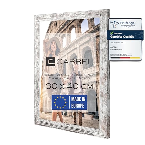 CABBEL Bilderrahmen 30x40 cm, Birke, stabiles MDF-Holz Rahmen, bruchsicherem Plexi-Glas, zum Aufhängen, ideal für Fotos/Bilder/Collage CABBEL Bilderrahmen 30x40 cm, Birke, stabiles MDF-Holz Rahmen, bruchsicherem Plexi-Glas, zum Aufhängen, ideal für Fotos/Bilder/Collage von CABBEL