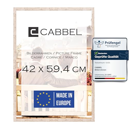 CABBEL Bilderrahmen 42x59,4 cm, Birke, stabiles MDF-Holz Rahmen, bruchsicherem Plexi-Glas, zum Aufhängen, ideal für Fotos/Bilder/Collage CABBEL Bilderrahmen 42x59,4 cm, Birke, stabiles MDF-Holz Rahmen, bruchsicherem Plexi-Glas, zum Aufhängen, ideal für Fotos/Bilder/Collage von CABBEL