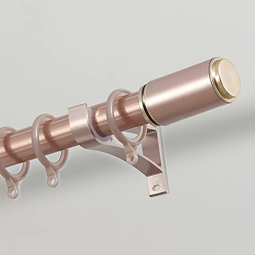 CABINE Romance Curtain Track Set Wandmontage Gardinenstange Mit Silent Und Finials Für Wohnzimmer/Rose Gold-A/4.6Ft/140Cm CABINE Romance Curtain Track Set Wandmontage Gardinenstange Mit Silent Und Finials Für Wohnzimmer/Rose Gold-A/4.6Ft/140Cm von CABINE