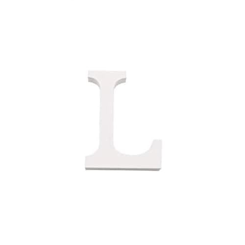 CABLEPELADO Buchstabe L aus Holz, 11 cm, Dekoration, Basteln, Holz, personalisierbar, 3D, weiße Grundierung von CABLEPELADO