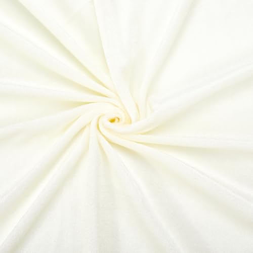 CABODYALS 1.68 m 1 m Premium Samtstoff In Beige Pro Yard Vintage Breitstoff Aus Pannesamt Weicher Quadratischer Polyesterstoff Zum Nähen Herstellen von Kleidung Bekleidung Polsterung Vorhang Tischdeck von CABODYALS