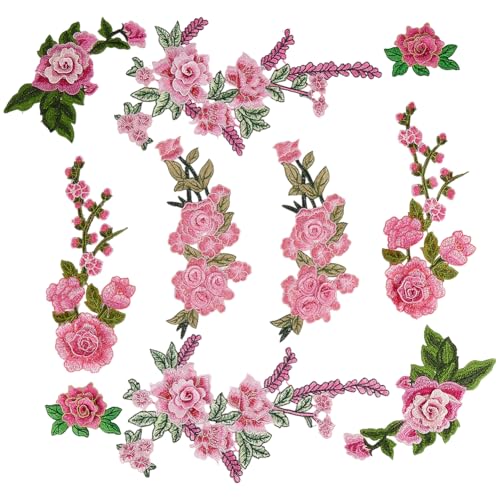 CABODYALS 10 Stück 5 Stile Rosa Bestickte Blumenaufnäher Pfingstrosen Stickerei Applikation Zum Aufbügeln Blumen Aufnäher Zarte Blumenapplikation Zum Nähen Herstellen von Jacken Hemden Kleidern Hüten CABODYALS 10 Stück 5 Stile Rosa Bestickte Blumenaufnäher Pfingstrosen Stickerei Applikation Zum Aufbügeln Blumen Aufnäher Zarte Blumenapplikation Zum Nähen Herstellen von Jacken Hemden Kleidern Hüten von CABODYALS