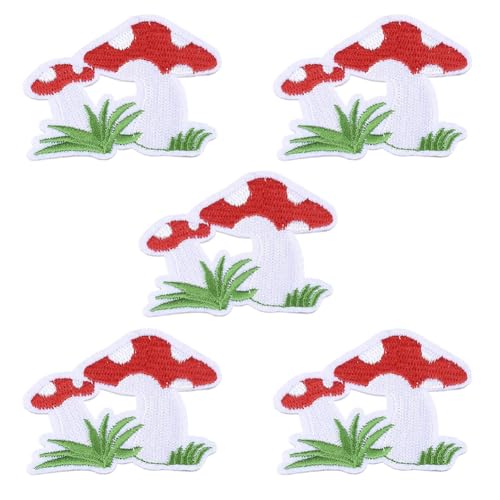 CABODYALS 10 Stück 60mm Kleine Rote Pilz Stickerei Aufnäher Mini Applikation Mit Süßem Cartoon Motiv Zum Aufnähen Auf Pflanzen Natur Zum Aufbügeln Zum Nähen Herstellen von Hüten Hemden Kleidung Ostern CABODYALS 10 Stück 60mm Kleine Rote Pilz Stickerei Aufnäher Mini Applikation Mit Süßem Cartoon Motiv Zum Aufnähen Auf Pflanzen Natur Zum Aufbügeln Zum Nähen Herstellen von Hüten Hemden Kleidung Ostern von CABODYALS