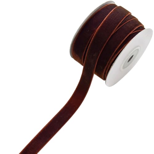 CABODYALS 10.94 Yards 5/8 Zoll DunkelBraunees Samtband Im Vintage Stil Valentinstagsballon Weihnachtsgirlande Kranz Mit Einer Seite Verschiedene Besätze Hochzeitsbänder Zum Nähen Herstellen von Gesche CABODYALS 10.94 Yards 5/8 Zoll DunkelBraunees Samtband Im Vintage Stil Valentinstagsballon Weihnachtsgirlande Kranz Mit Einer Seite Verschiedene Besätze Hochzeitsbänder Zum Nähen Herstellen von Gesche von CABODYALS