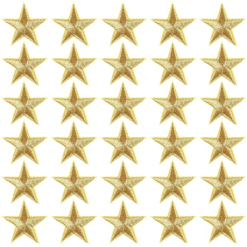 CABODYALS 100 Stück 3cm Goldene Sterne Patches Stickerei Flicken Kleines Pentagramm Zum Aufbügeln Mini Aufnäher Reparatur Applikation Großpackung für Basteln Kleidung Jacken Hüte Taschen Hosen Jeans CABODYALS 100 Stück 3cm Goldene Sterne Patches Stickerei Flicken Kleines Pentagramm Zum Aufbügeln Mini Aufnäher Reparatur Applikation Großpackung für Basteln Kleidung Jacken Hüte Taschen Hosen Jeans von CABODYALS