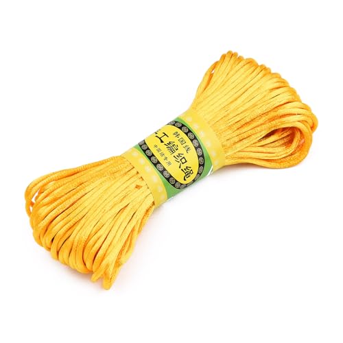 CABODYALS 120 m 6 Bündel 2mm Gelbe Polyesterschnur Rund Glatte Satin Seidenschnur Rattail Soild Kumihimo Garn Koreanischer Faden Zum Nähen Herstellen von Schmuck Basteln Chinesische Knoten Halsketten CABODYALS 120 m 6 Bündel 2mm Gelbe Polyesterschnur Rund Glatte Satin Seidenschnur Rattail Soild Kumihimo Garn Koreanischer Faden Zum Nähen Herstellen von Schmuck Basteln Chinesische Knoten Halsketten von CABODYALS