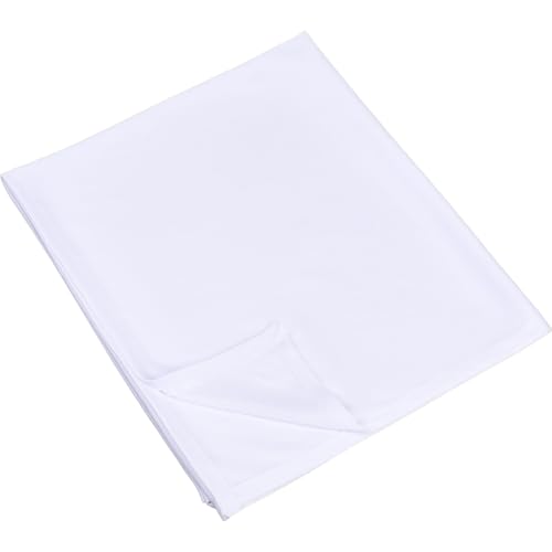 CABODYALS 132cm Weiße Tischdecke Rechteckig Polyester Bügelbar Waschbar Hitzebeständig Dekorativer Schutz Tischdecken Für Hochzeiten Feiertage Partys Küchen Esstische Bankette von CABODYALS