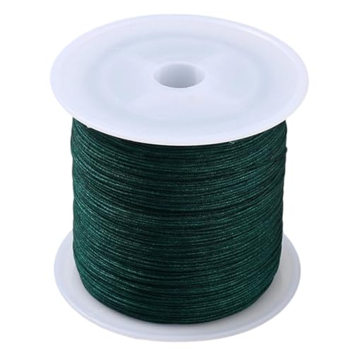 CABODYALS 140 m 0.5mm Dunkelgrün Perlenschnur Polyester Runde Chinesische Knoten Schnur Langlebiger Flechtarmbänderfaden Mit Spule Für Die Schmuckherstellung Freundschaftsarmbänder Halsketten Dekorati CABODYALS 140 m 0.5mm Dunkelgrün Perlenschnur Polyester Runde Chinesische Knoten Schnur Langlebiger Flechtarmbänderfaden Mit Spule Für Die Schmuckherstellung Freundschaftsarmbänder Halsketten Dekorati von CABODYALS