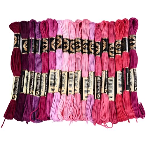 CABODYALS 18 Knäuel 6 Stränge Rosa Stickgarn Bunt Kreuzstichgarn Polyester Farbverlauf Freundschaftsarmband Schnurgarn Fäden In Großpackung Zum Handnähen Schmuckbasteln Häkeln Stoffarmbänder CABODYALS 18 Knäuel 6 Stränge Rosa Stickgarn Bunt Kreuzstichgarn Polyester Farbverlauf Freundschaftsarmband Schnurgarn Fäden In Großpackung Zum Handnähen Schmuckbasteln Häkeln Stoffarmbänder von CABODYALS