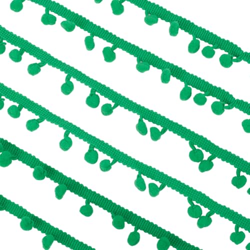 CABODYALS 18.29 m Grüne Pompons Pibbon Fransenbesatz Florale Kanten Quaste Weihnachtsgirlande Dekoratives Valentinstags Kranzband Mit Flauschiger Spitze Und Rüschen Für Bastelbedarf Nähen Herstellen v CABODYALS 18.29 m Grüne Pompons Pibbon Fransenbesatz Florale Kanten Quaste Weihnachtsgirlande Dekoratives Valentinstags Kranzband Mit Flauschiger Spitze Und Rüschen Für Bastelbedarf Nähen Herstellen v von CABODYALS