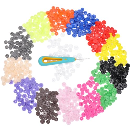 CABODYALS 196 Set 14 Farben Druckknopf Setzer Kein Werkzeug Erforderlich Buntes Harz T5 runde Kunststoff Druckknöpfe Mit Haken Ahle Knopf Set Für Kleidung Windeln Lätzchen Regenmäntel DIY Basteln CABODYALS 196 Set 14 Farben Druckknopf Setzer Kein Werkzeug Erforderlich Buntes Harz T5 runde Kunststoff Druckknöpfe Mit Haken Ahle Knopf Set Für Kleidung Windeln Lätzchen Regenmäntel DIY Basteln von CABODYALS