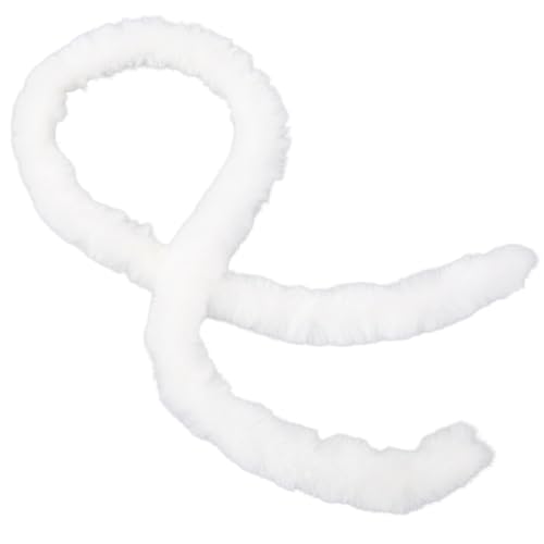 CABODYALS 2 m Weißes Kunstpelzband Chenille Wickelstäbe Flauschige Flauschige Stoffbesätze Weiche Zottelige Rollenstiele Pelzige Weihnachtsbänder Für Kleidungszubehör Dekoration Heimwerkerbedarf CABODYALS 2 m Weißes Kunstpelzband Chenille Wickelstäbe Flauschige Flauschige Stoffbesätze Weiche Zottelige Rollenstiele Pelzige Weihnachtsbänder Für Kleidungszubehör Dekoration Heimwerkerbedarf von CABODYALS