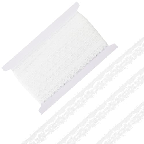 CABODYALS 27.4 m 13mm Weiße Spitzenrand Rolle Besticktes Band Mit BLUMESSnstickerei Vintage Polyesterbänder Zum Nähen Herstellen von Geschenkverpackungen Hochzeit Valentinstag Dekoration DIY Bastelbe CABODYALS 27.4 m 13mm Weiße Spitzenrand Rolle Besticktes Band Mit BLUMESSnstickerei Vintage Polyesterbänder Zum Nähen Herstellen von Geschenkverpackungen Hochzeit Valentinstag Dekoration DIY Bastelbe von CABODYALS