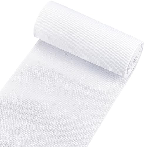 CABODYALS 3 m 150mm Weiß Breit Flach Gestrickt Gewebt Geflochten Elastisch Für Perücken Band Riemen Mit Hoher Elastizität Zum Nähen Herstellen von Kleidung Manschetten Hosenträgern Hosen Taillenbänder von CABODYALS
