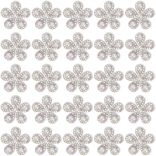 CABODYALS 30 Stück Silberne Floridnförmige Diamant Applikation Mit Perlen Funkelnde Strass Floridnflicken Zum Aufnähen Glitzer Kristallperlen Applikationen Zum Nähen Herstellen von Kleidungszubehör Kl CABODYALS 30 Stück Silberne Floridnförmige Diamant Applikation Mit Perlen Funkelnde Strass Floridnflicken Zum Aufnähen Glitzer Kristallperlen Applikationen Zum Nähen Herstellen von Kleidungszubehör Kl von CABODYALS