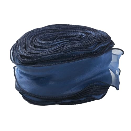 CABODYALS 38 Yards 2 Zoll Marineblaues Durchsichtiges Band Blaues Transparentes Band Durchsichtiges Chiffon Tüll Organzaband Zum Verpacken von Geschenken Blumen Weihnachtshochzeitssträußen Einladungen CABODYALS 38 Yards 2 Zoll Marineblaues Durchsichtiges Band Blaues Transparentes Band Durchsichtiges Chiffon Tüll Organzaband Zum Verpacken von Geschenken Blumen Weihnachtshochzeitssträußen Einladungen von CABODYALS