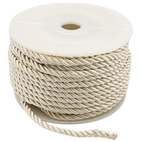 CABODYALS 3mm Beigefarbene Kordel Nylon Seidenseil Bastelschnur Dekorative Geflochtene Honer Verzierung Weihnachtsfaden Handfasting Satin Kordel Glänzende Kordel Zum Basteln Polstern Vorhängen Abschlu CABODYALS 3mm Beigefarbene Kordel Nylon Seidenseil Bastelschnur Dekorative Geflochtene Honer Verzierung Weihnachtsfaden Handfasting Satin Kordel Glänzende Kordel Zum Basteln Polstern Vorhängen Abschlu von CABODYALS