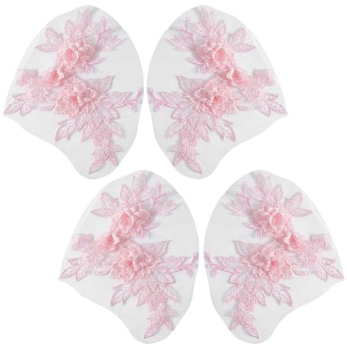 CABODYALS 4 Stück Rosa 3D Blumen Applikation Spitzen Blumenstickerei Spitzenapplikation Gestickte Vintage Bestickt Stickerei Patches Zum Aufnähen Nähen von Kleidern Geburtstagen Hochzeiten Hochzeit CABODYALS 4 Stück Rosa 3D Blumen Applikation Spitzen Blumenstickerei Spitzenapplikation Gestickte Vintage Bestickt Stickerei Patches Zum Aufnähen Nähen von Kleidern Geburtstagen Hochzeiten Hochzeit von CABODYALS