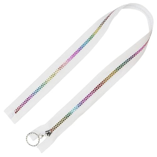 CABODYALS 4 Yards 10 Stränge Weißes Reißverschlussband Zum Trennen von Reißverschlüssen Kunststoffspule Bunte Zähne Nr. 5 für Mäntel Jacken Robuste Reißverschlüsse In Großpackung Zum Nähen DIY Ersatz CABODYALS 4 Yards 10 Stränge Weißes Reißverschlussband Zum Trennen von Reißverschlüssen Kunststoffspule Bunte Zähne Nr. 5 für Mäntel Jacken Robuste Reißverschlüsse In Großpackung Zum Nähen DIY Ersatz von CABODYALS