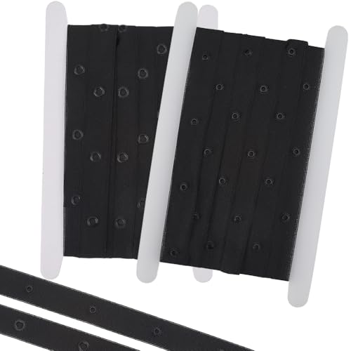 CABODYALS 4.57 m Schwarze Druckknopfbänder Aus Polyester Runder Ösenring Aus Kunststoff Vintage Tülle Retro Weichband Ersatzband Zum Nähen Herstellen von Kleidungszubehör Bastelbedarf CABODYALS 4.57 m Schwarze Druckknopfbänder Aus Polyester Runder Ösenring Aus Kunststoff Vintage Tülle Retro Weichband Ersatzband Zum Nähen Herstellen von Kleidungszubehör Bastelbedarf von CABODYALS