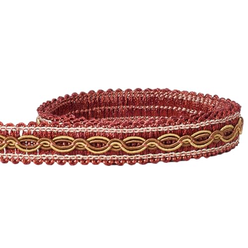CABODYALS 5/8 Zoll 15.86 Yards Rote Geflochtene Borte Gewebte Gimp Kordel Geflochten Vintage Spitze Polyester Polsterzubehör Dekoratives Vorhangstoffband Zum Nähen Herstellung von Schmuck Stoff DIY Ba CABODYALS 5/8 Zoll 15.86 Yards Rote Geflochtene Borte Gewebte Gimp Kordel Geflochten Vintage Spitze Polyester Polsterzubehör Dekoratives Vorhangstoffband Zum Nähen Herstellung von Schmuck Stoff DIY Ba von CABODYALS