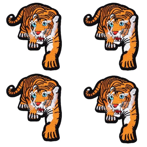 CABODYALS 5 Stück 102 x 85mm Dunkelorange Tiger Aufnäher Zum Aufbügeln Bestickter Aufnäher Mit Tiermotiv Wildtiere Zum Aufnähen Reparatur Applikation Emblem Großpackung Zum Nähen Herstellen von Hüten CABODYALS 5 Stück 102 x 85mm Dunkelorange Tiger Aufnäher Zum Aufbügeln Bestickter Aufnäher Mit Tiermotiv Wildtiere Zum Aufnähen Reparatur Applikation Emblem Großpackung Zum Nähen Herstellen von Hüten von CABODYALS