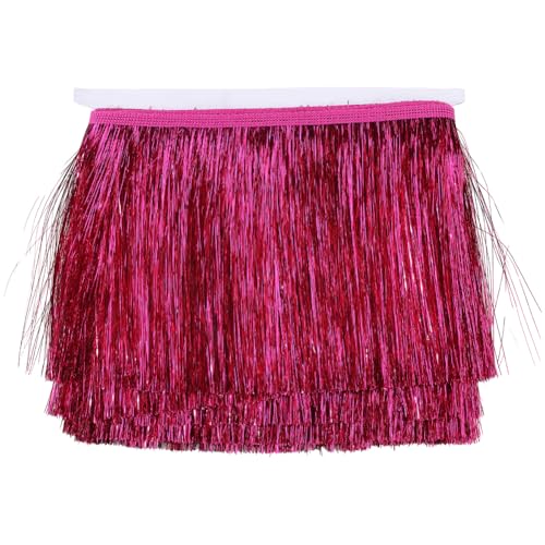 CABODYALS 5.47 Yards Hot Pink Quaste Metallic Spitze Fransenbänder Besatz Chainette Glänzend Polyester Dekorative Lametta Bandbesatz Zum Nähen Herstellung Kostüm Stoff Dekoration Zubehör DIY Handwerk CABODYALS 5.47 Yards Hot Pink Quaste Metallic Spitze Fransenbänder Besatz Chainette Glänzend Polyester Dekorative Lametta Bandbesatz Zum Nähen Herstellung Kostüm Stoff Dekoration Zubehör DIY Handwerk von CABODYALS