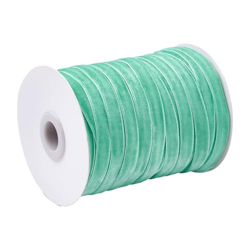 CABODYALS 50 Yards 3/8 Zoll Hellgrünes Samtband Im Vintage Stil Einseitiges Band Dünne Mintgrüne Weiche Bänder Großrollen Mit Spule Zum Nähen Basteln Geschenkverpackungen Weihnachts Und Geburtstagszu CABODYALS 50 Yards 3/8 Zoll Hellgrünes Samtband Im Vintage Stil Einseitiges Band Dünne Mintgrüne Weiche Bänder Großrollen Mit Spule Zum Nähen Basteln Geschenkverpackungen Weihnachts Und Geburtstagszu von CABODYALS