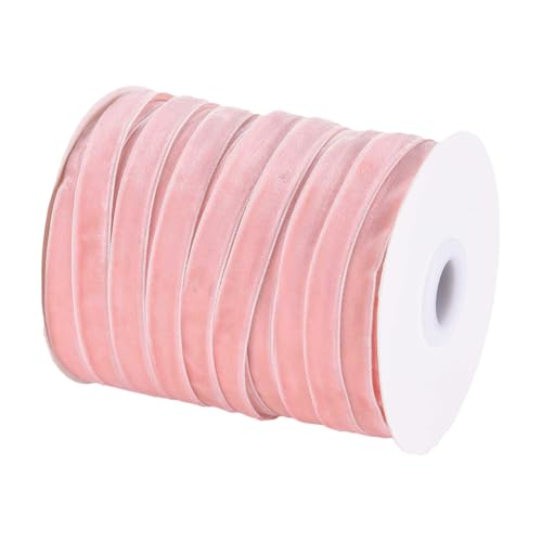 CABODYALS 50 Yards 3/8 Zoll Rosa Samtband Einseitig Stoffband Dünn Weich Vintage Bänder Rollenbündel Mit Spule Großpackung Zum Nähen Basteln Geschenkverpackung Valentinstag Hochzeitsbedarf CABODYALS 50 Yards 3/8 Zoll Rosa Samtband Einseitig Stoffband Dünn Weich Vintage Bänder Rollenbündel Mit Spule Großpackung Zum Nähen Basteln Geschenkverpackung Valentinstag Hochzeitsbedarf von CABODYALS