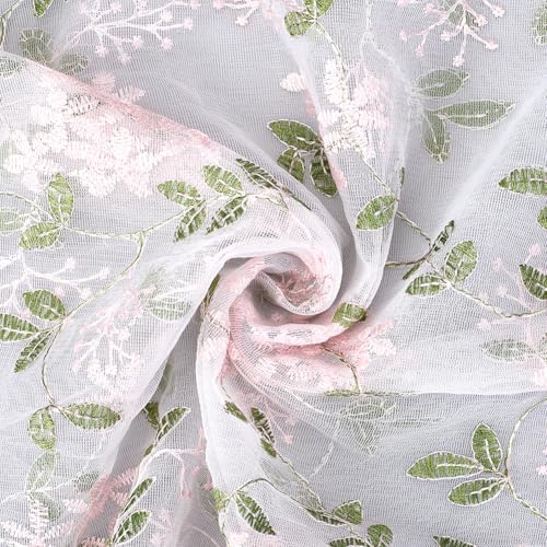 CABODYALS 52.76 Zoll 2 Yards Weißer Polyester 3D blumesnstickerei Spitzenstoff Netz Tüll Rosa Bestickter blumesnschleier Weicher Netzstoff Zum Nähen Herstellen von Kleidung Kleidern Dekoration DIY Bas CABODYALS 52.76 Zoll 2 Yards Weißer Polyester 3D blumesnstickerei Spitzenstoff Netz Tüll Rosa Bestickter blumesnschleier Weicher Netzstoff Zum Nähen Herstellen von Kleidung Kleidern Dekoration DIY Bas von CABODYALS