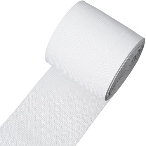 CABODYALS 6 m 80mm Weiße Elastische Spule Stark Dehnbar Hochelastisches Strickband Flach Breit Geflochten Elastisches Nähkordelbündel Zum Nähen Herstellen von Hosenbund Bademode Kleidung Taschen Zube CABODYALS 6 m 80mm Weiße Elastische Spule Stark Dehnbar Hochelastisches Strickband Flach Breit Geflochten Elastisches Nähkordelbündel Zum Nähen Herstellen von Hosenbund Bademode Kleidung Taschen Zube von CABODYALS