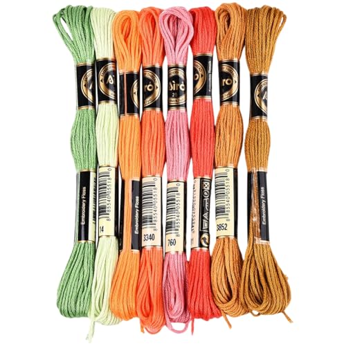 CABODYALS 8 Knäuel 6 Stränge Buntes Stickgarn Mit Farbverlauf Kreuzstichgarn Nadelspitze Freundschaftsarmbänder Schnurgarn Zum Nähen Armbandherstellung Basteln Stoffhäkeln CABODYALS 8 Knäuel 6 Stränge Buntes Stickgarn Mit Farbverlauf Kreuzstichgarn Nadelspitze Freundschaftsarmbänder Schnurgarn Zum Nähen Armbandherstellung Basteln Stoffhäkeln von CABODYALS