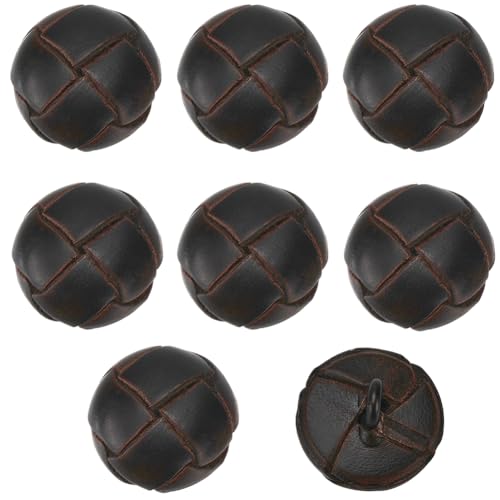 CABODYALS 8 Stück 15mm KokosnussBraunee Lederknöpfe Mit Schaft Halbrund Mit Legierungsbesatz Und Harz Im Inneren Vintage Knöpfe Mit 1 Löchern Zum Nähen Herstellen von Kleidungszubehör Anzügen Mänteln CABODYALS 8 Stück 15mm KokosnussBraunee Lederknöpfe Mit Schaft Halbrund Mit Legierungsbesatz Und Harz Im Inneren Vintage Knöpfe Mit 1 Löchern Zum Nähen Herstellen von Kleidungszubehör Anzügen Mänteln von CABODYALS