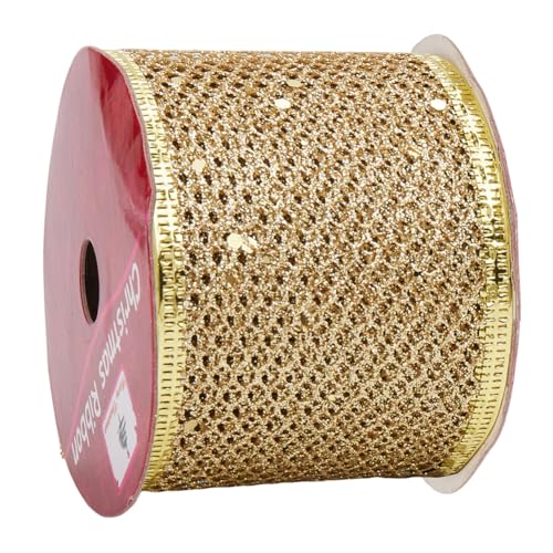 CABODYALS 8.99 m Champagner Gold Funkelnde Paillettenbesatz Durchsichtige Netzbänder Funkelnde Glitzerbesätze Drahtkantenband Tüllbesatz Zum Nähen Basteln Kränze Aufsätze Schleifen Geschenkverpackunge CABODYALS 8.99 m Champagner Gold Funkelnde Paillettenbesatz Durchsichtige Netzbänder Funkelnde Glitzerbesätze Drahtkantenband Tüllbesatz Zum Nähen Basteln Kränze Aufsätze Schleifen Geschenkverpackunge von CABODYALS
