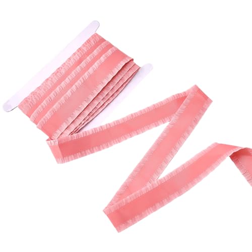 CABODYALS 9.14 m 40mm Rosa Spitzenborte Mit Rüschen Satinbesatz Doppelte Rüschen Geraffter Plissierter Rand Fransenbesatz Vintage Polyesterband Zum Nähen Herstellen von Kleidung Kleidern Dekoration D CABODYALS 9.14 m 40mm Rosa Spitzenborte Mit Rüschen Satinbesatz Doppelte Rüschen Geraffter Plissierter Rand Fransenbesatz Vintage Polyesterband Zum Nähen Herstellen von Kleidung Kleidern Dekoration D von CABODYALS